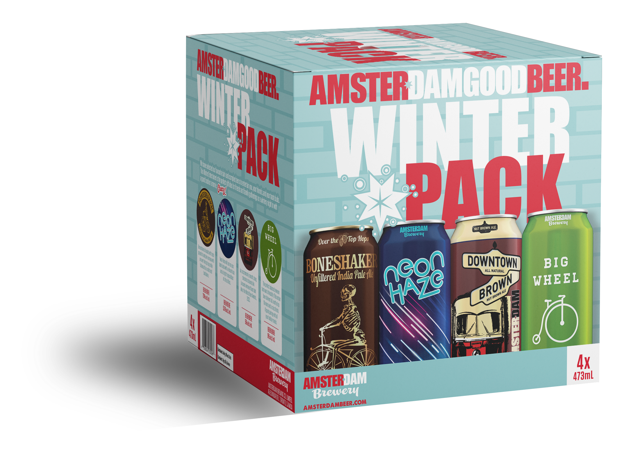 Amsterdamgoodbeer Winter Pack 4 x 473ml C