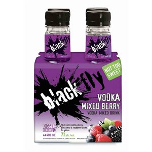 Black Fly Vodka Mixed Berry 4 B