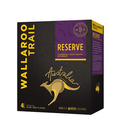 Wallaroo Trail Reserve Cabernet Sauvignon Shiraz 4000ml