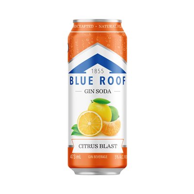 Blue Roof Gin Soda Citrus Blast 473ml