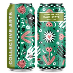 Collective Arts Hazy State Double Dry Hopped IPA 473ml