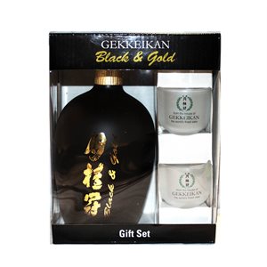Gekkeikan Black & Gold Sake Gift Set 750ml