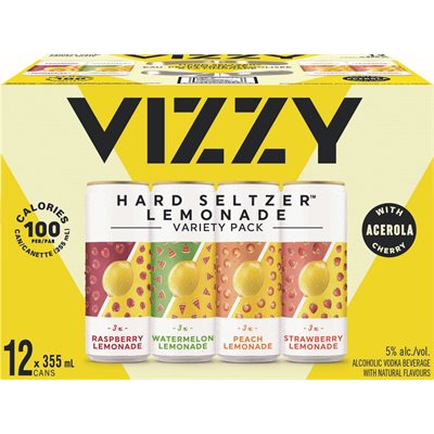 Vizzy Lemonade Variety Pack 12 C