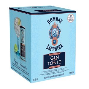 Bombay Sapphire Gin & Tonic 4 C