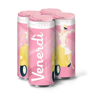 Venerdi Pink Lemonade Italian Style Seltzer 4 C