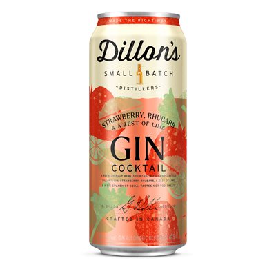 Dillons Strawberry, Rhubarb & A Zest Of Lime 473ml