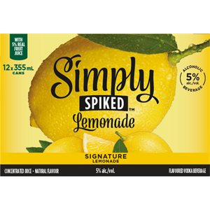 Simply Spiked Signature Lemonade 12 C