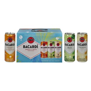 Bacardi Cocktails RTD Variety Pack 12 C