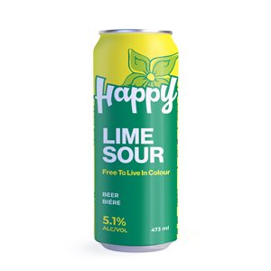 Happy Free To Live In Colour Lime Sour 473ml