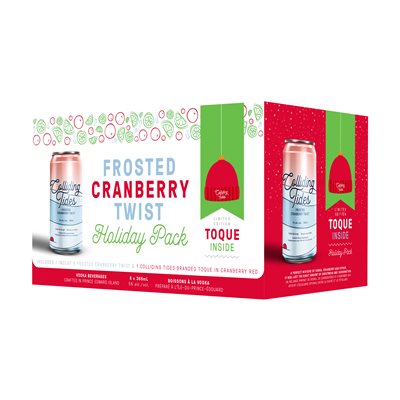 Colliding Tides Frosted Cranberry Holiday 6 C