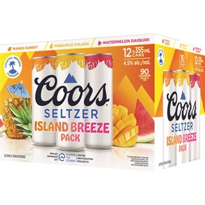 Coors Seltzer Island Breeze Variety Pack 12 C