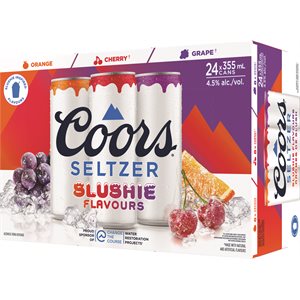 Coors Seltzer Slushie Flavours Variety 24 C