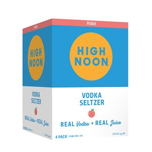 High Noon Vodka Seltzer Peach 4 C