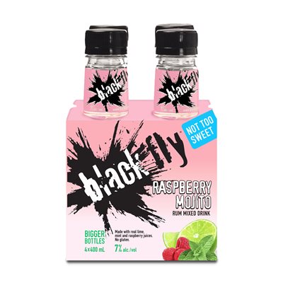 Black Fly Rum Mojito Raspberry 4 B