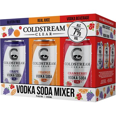 Coldstream Vodka Soda Mixer Pack 12 C