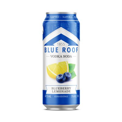 Blue Roof Vodka Soda Blueberry Lemonade 473ml