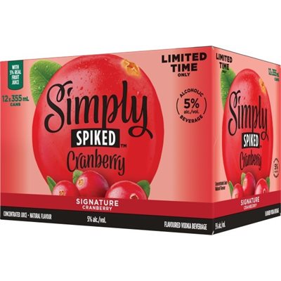 Simply Spiked Cranberry 12 C