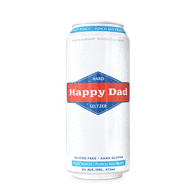 Happy Dad Hard Seltzer Fruit Punch 473ml