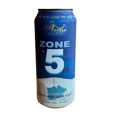 Artisan Brewing Zone 5 West Coast IPA 473ml